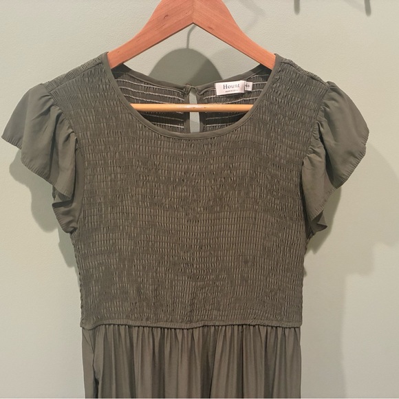 Olive Green Maxi Dress - Picture 3 of 6